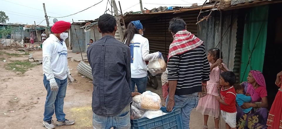 3rd Distribution Drive at Singhpura, Baltana, Near Gurudwara Nabha Sahib Zirakpur on 31st March 2020 Drive Photo